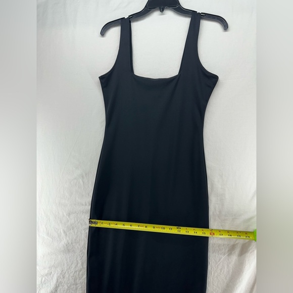 Good American Women's Scuba Modern Tank Maxi Dress Black Size 2 Medium - Picture 6 of 9
